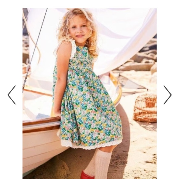 Brand new with tags Mini Boden Floral Sleeveless Dress for Girls 6/7 yo - Picture 4 of 5